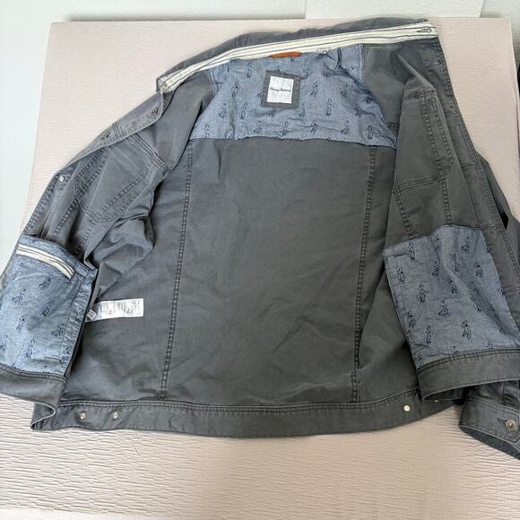 Tommy Bahama BORACAY JEAN JACKETTrucker Jacket XXL Gray Tencel Cotton Blend NWOT - Picture 6 of 9